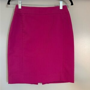 Fitted Fuchsia/Magenta Pink Pencil Skirt